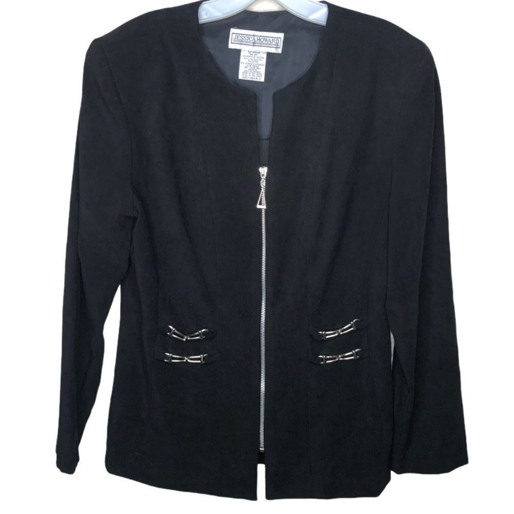 Vintage Jessica Howard Zip Jacket Black